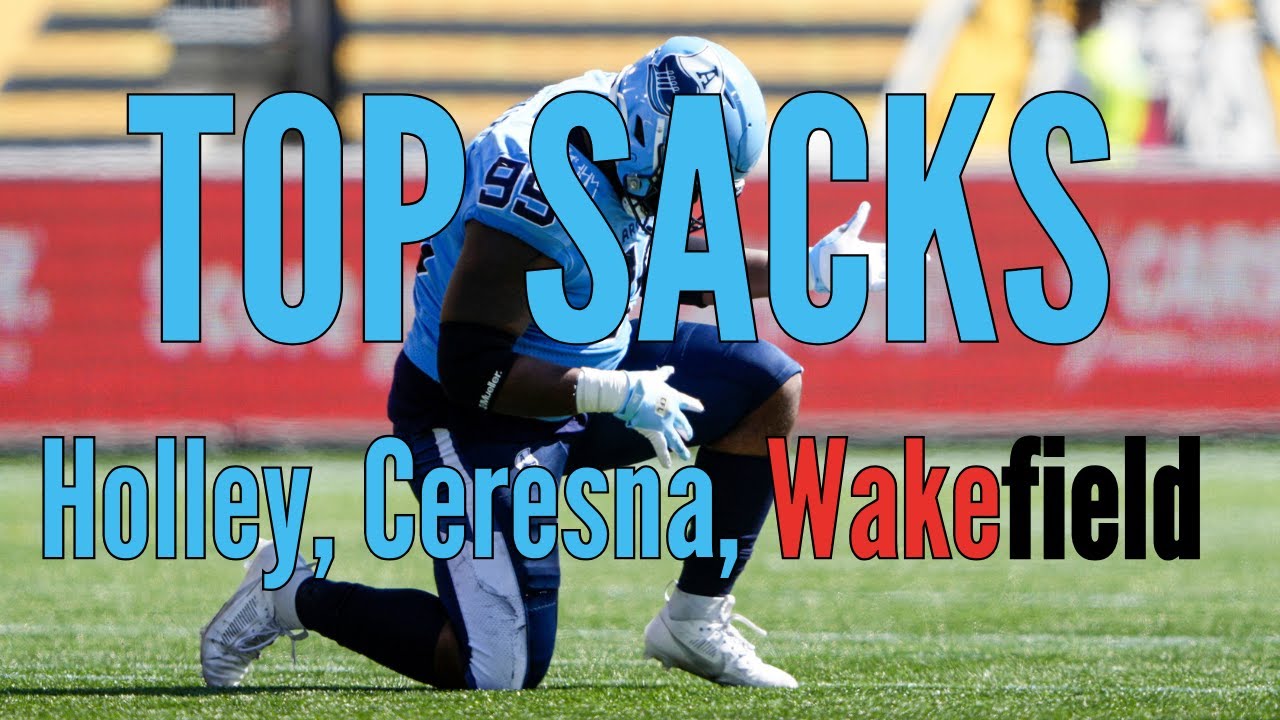 Jake Ceresna, Mike Wakefield,  Ralph Holley CFL Top 3 players to Sack the QB in 2024