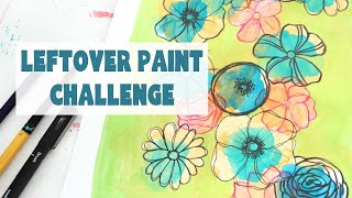 Can I Use Up All My Leftover Paint? - Stretch Your Products Art Challenge!