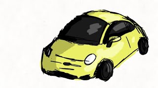Piss Yellow Car