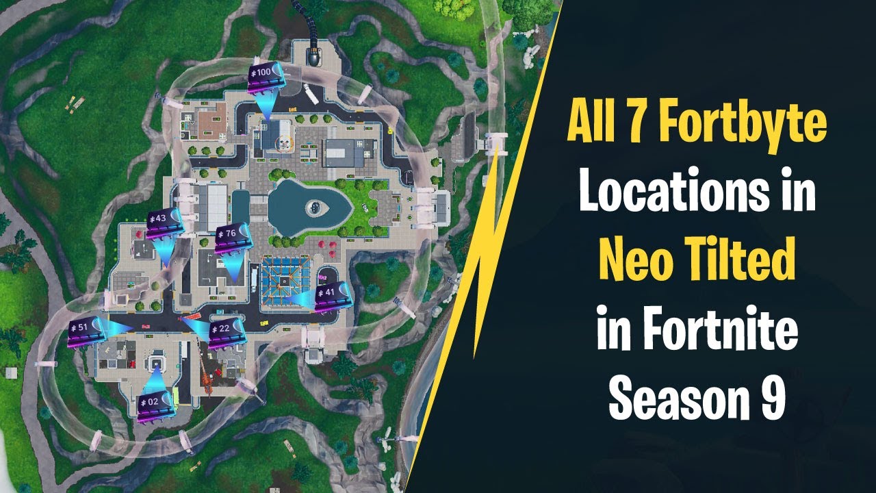 All Fortbyte Locations in Neo Tilted! - Fortbyte Challenges Season 9