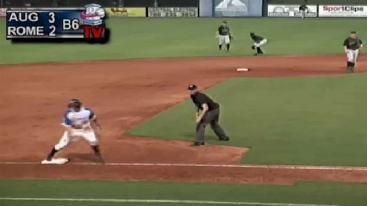 Braves' Gaylor triples home a run