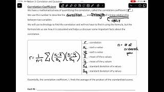Unit 3 Lesson 3- Correlation and Causation