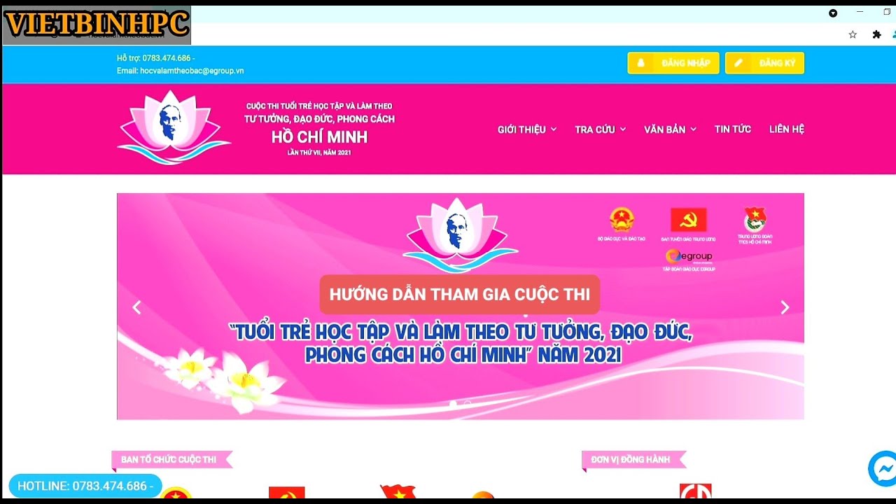 HƯỚNG DẪN THAM GIA CUỘC THI HỌC TẬP VÀ LÀM THEO TƯ... - youtube