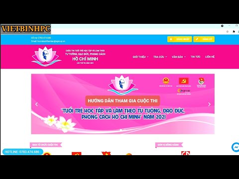 Video HƯỚNG DẪN THAM GIA CUỘC THI HỌC TẬP VÀ LÀM THEO TƯ... - youtube