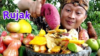 Rujak ulek❗️MUKBANG RUJAK BUAH BUAHAN 'RUJAK uleg' || MUKBANG RUJAK PEDAS