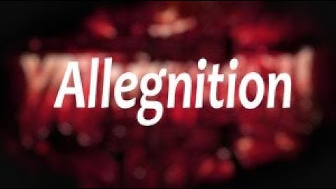 My part in Allegnition