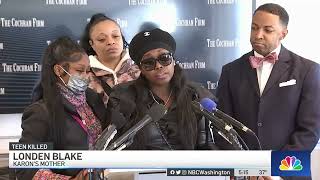 ‘He Took My Baby': Karon Blake's Mother Reacts to Boy's Death | NBC4 Washington