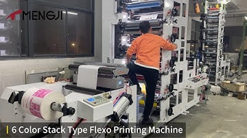 6-Color Vertical Stack Flexo Press