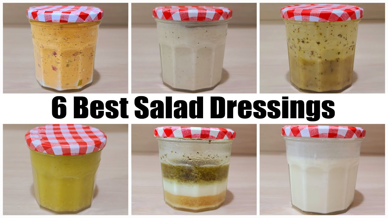 6 Most Popular Salad Dressing Recipes(Easy + Quick)Stop Buying Salad