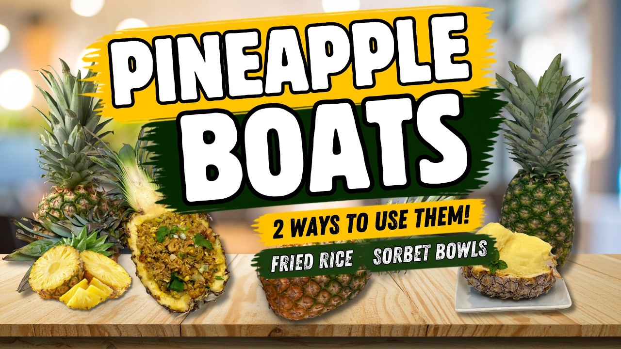 How to Make a Pineapple Boat | Perfect for Fried Rice & Sorbet