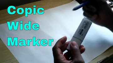 How to Use a Copic Wide For Calligraphy
