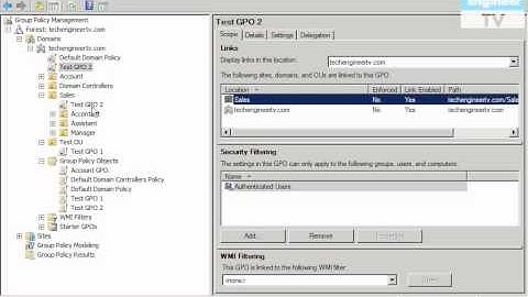 Link GPO in ADDS Sites - Windows Server 2008