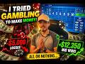 I Gambled My ENTIRE Net Worth | $20K in Debt & Broke - Day 3: Hustling