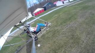 Test flying Goat with engine