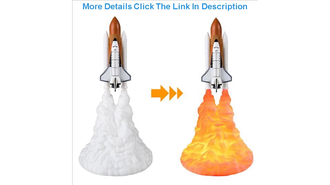 Best 2020 New Dropshipping Space Shuttle Lamp and Moon lamps In Night Light By 3D Print For Space L