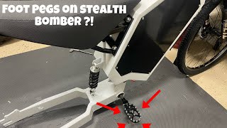 How to install foot pegs on stealth bomber (is it better than pedals ?)