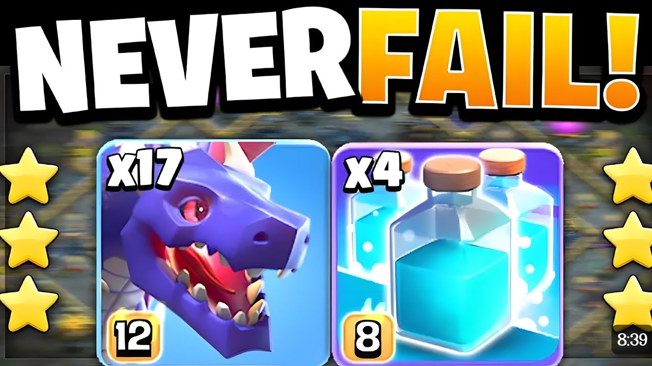 Easiest TH17 Attack Strategy to 3 STAR Every Base in Clash of Clans!