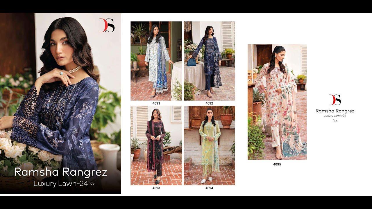DEEPSY SUITS RAMSHA RANGREZ LUXURY LAWN 24 PAKISTANI SUITS - WHOLESALE CATALOG SURAT 8347237428