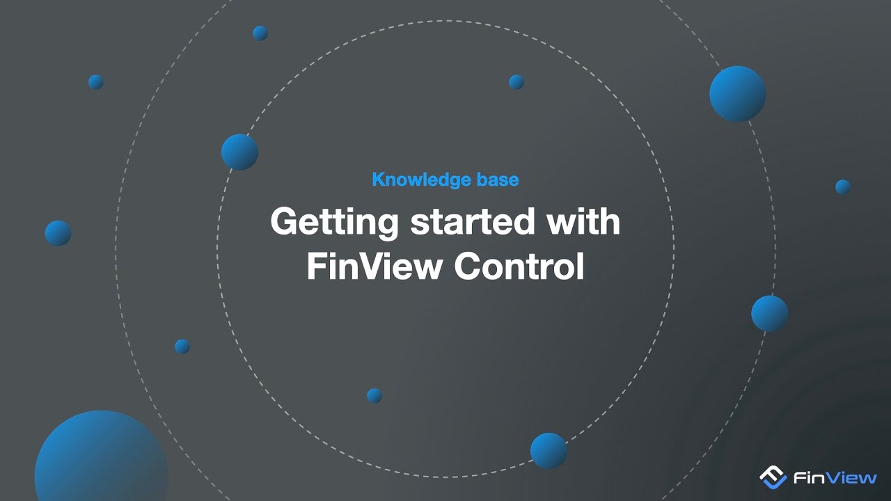 Finview Setting up your FinView Control Account. - YouTube