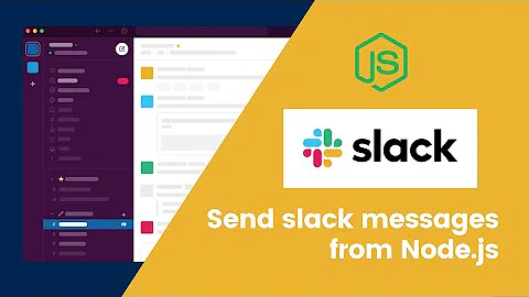 How to send Slack Messages from Node.js? Slack Webhooks tutorial for beginners | heymesh