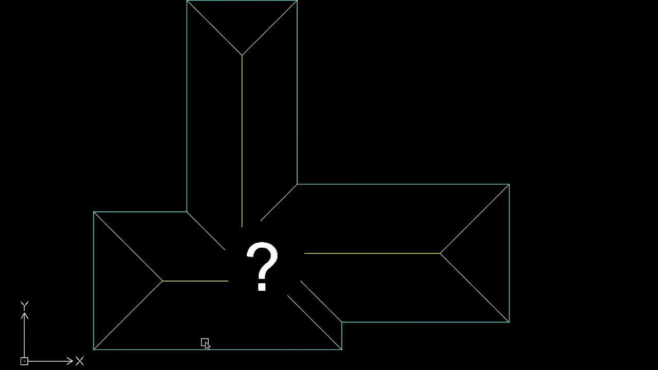 Como desenhar águas de telhados complexos