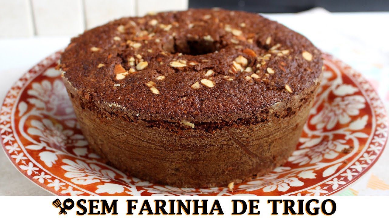 BOLO DE CHOCOLATE COM AVEIA SEM FARINHA DE TRIGO - RECEITAS QUE AMO