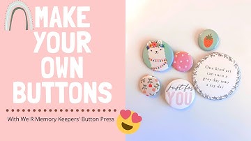 We R Memory Keepers Button Press First Time Impressions and review!