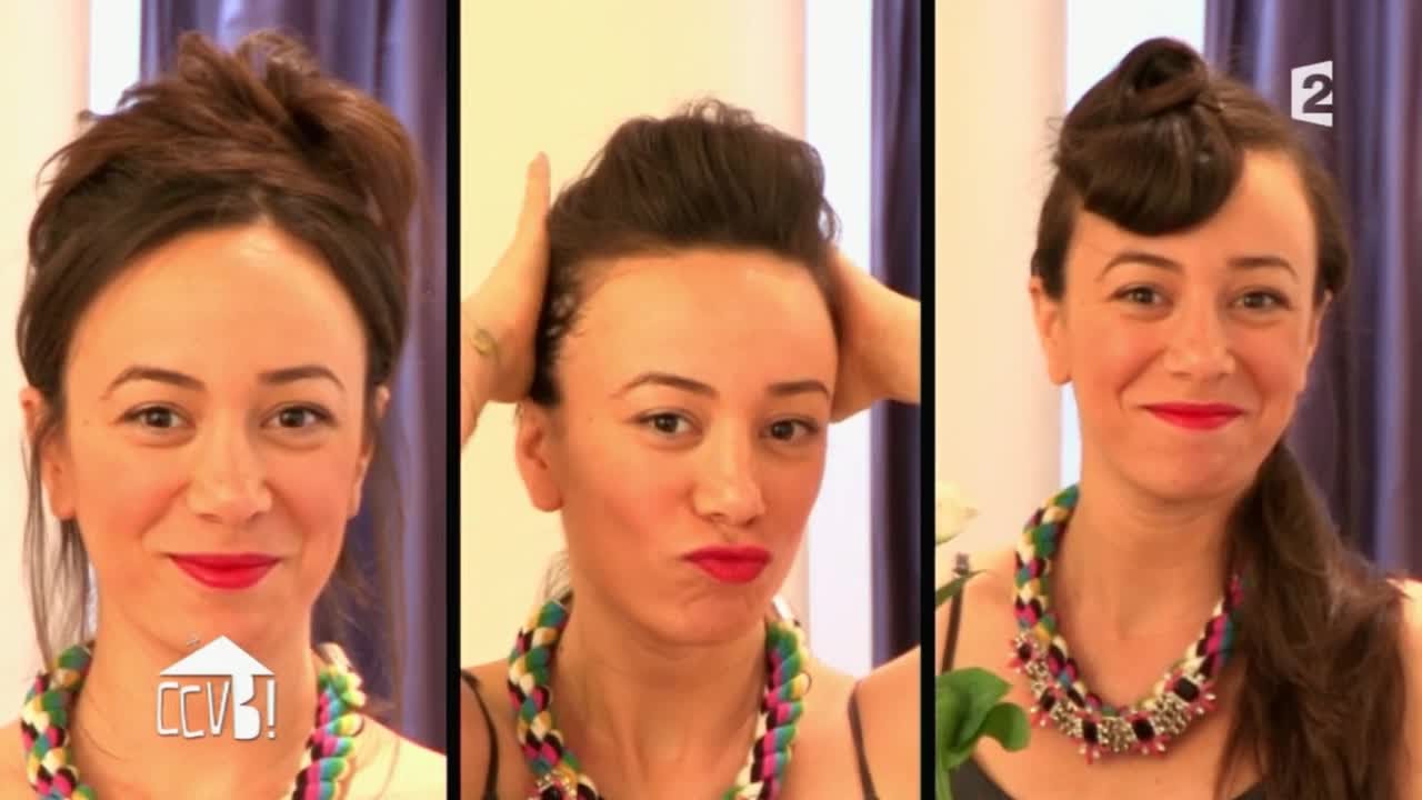 [BEAUTE] Se coiffer avec 5 épingles seulement  YouTube