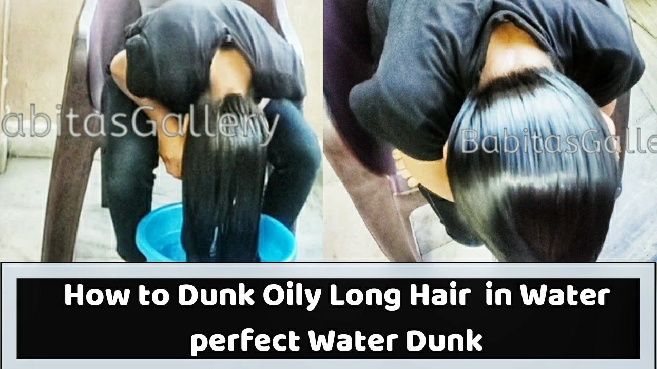 Long Oilyhair hairdunk in water #wethair #hairdunk #oilyhair To buy full video Wtsap+91 9154004797