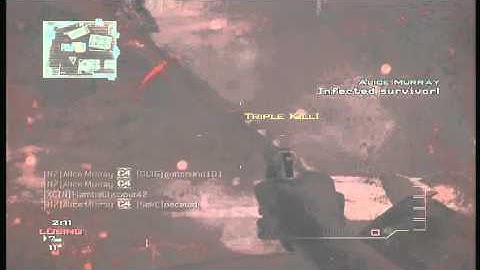 epic throwing knife c4 triple kill mw3.