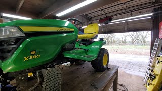 How-to service your john deere x series lawn tractor and get it ready for spring