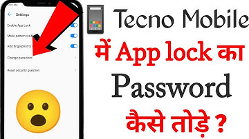 Tecno Phone Me App Lock Ka Password Kaise Change Kare | Step-by-Step Guide in Hindi