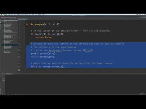 011 Anagram problem solution