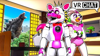 Glamrock Chica and Funtime Foxy Become ROOMMATES in VRCHAT