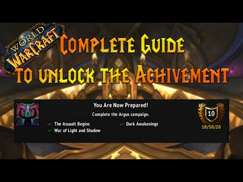 A Guide to Completing the You Are Now Prepared! Achievement in World of Warcraft