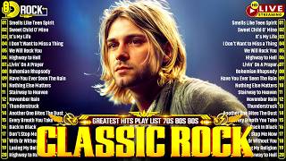 Nirvana, Led Zeppelin, Bon Jovi, Aerosmith, U2, ACDC - Classic Rock Songs 70s 80s 90s Full Album
