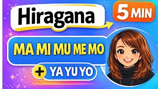 Learn Hiragana Ma Mi Mu Me Mo Ya Yu Yo Japanese For Beginners 5 Min Lesson
