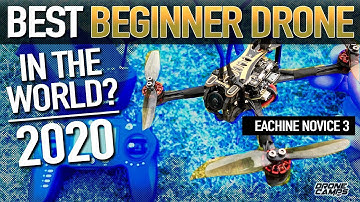 BEST BEGINNER DRONE? - EACHINE NOVICE 3 - REVIEW & FLIGHTS