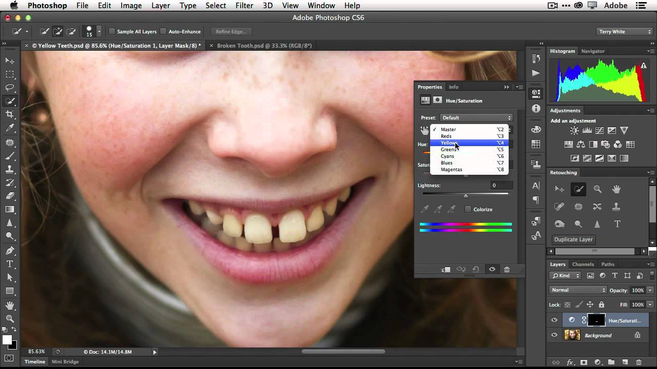 How To Fix Teeth In Adobe Photoshop  CS6 YouTube