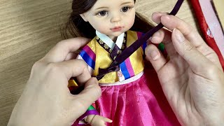 Замечательно! Процесс изготовления реалистичного корейского традиционного костюма для куклы
