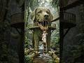 I Built a Secret Bamboo Treehouse |Beautiful EP8 Handmade Bamboo Craft#bamboohouse#shorts