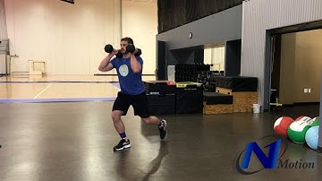 DB Front Rack Alternating Reverse Lunge