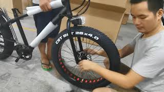 CMACEWHEEL Ks26 Electric bicycle installation video quick release front  wheel installation method - YouTube