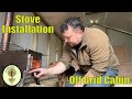 Installing a Woodburning Stove into the off Grid Cabin | Winnerwell Nomad | self sufficiency