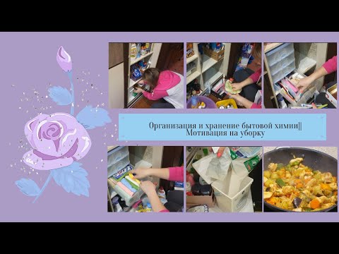 Мотивация на уборку ||Организация  и хранение бытовой химии ||Мой бытовой шкаф