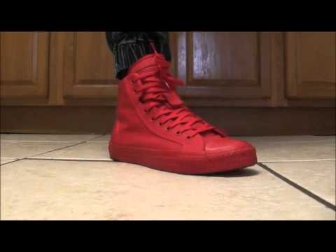 Converse guard hi red (on feet) - YouTube