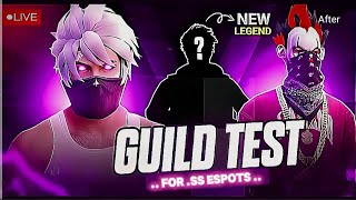 FREE FIRE LIVE GUILD TESTING | GUILD TEST LIVE | FF LIVE GUILD TEST #aisenzofflive #classyff