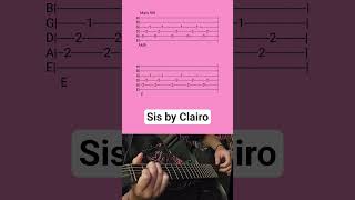 Sis by Clairo- Acoustic Guitar Tab #shorts