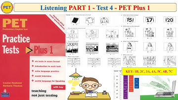 PET Plus 1 Listening Part 1 Test 4 (Transcript + Key)