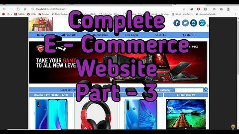 Online Shopping Website using ASP.NET C# & Sql Sever | Complete E - Commerce Website | #Part - 3